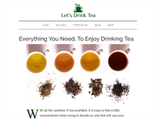 Tablet Screenshot of letsdrinktea.com